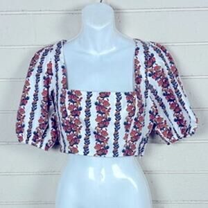 OPT Sana Floral Crop Top size S NWT